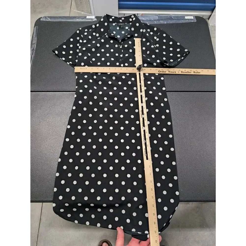 Ann Taylor Polka Dot Dress with Belt Women's Small